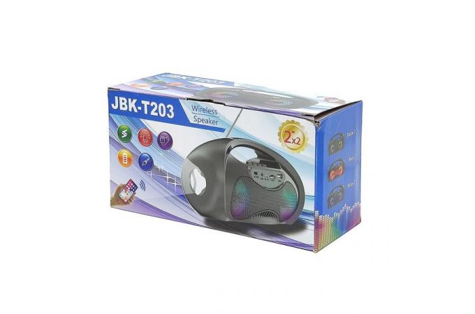 Портативная беспроводная колонка JBK-T203 (черный)