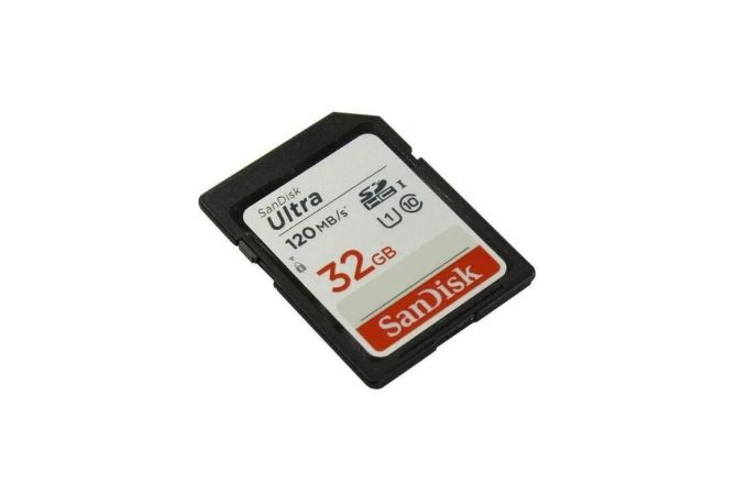 Карта памяти SDHC 32 Gb SanDisk Ultra class 10 120Mb/s SDSDUN4-032G-GN6IN