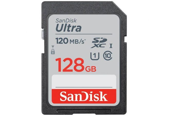 Карта памяти SDXC_128 Gb SanDisk Ultra class 10 120Mb/s SDSDUN4-128G-GN6IN