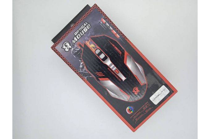 Мышь проводная оптическая Орбита OT-PCM36 (USB, 3200 dpi, 6 кнопок) (черно-серебристый) (УЦЕНКА! ПОСЛЕ РЕМОНТА)