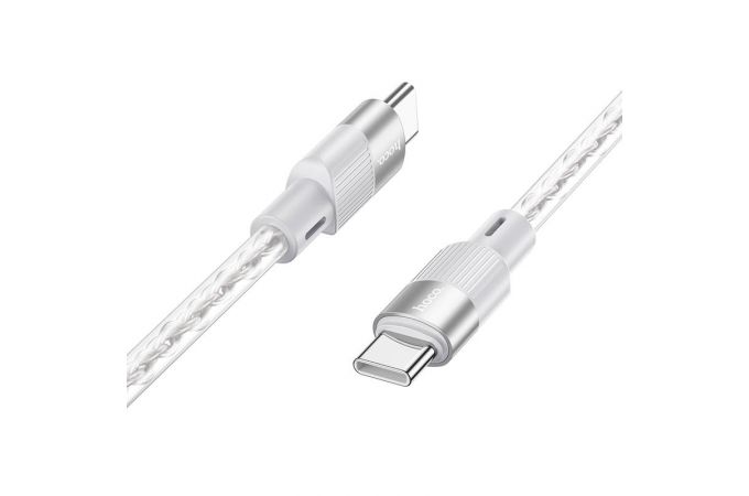 Кабель USB Type-C - USB Type-C HOCO X99 PD60W (серый) 1м