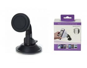 Держатель автомобильный для телефона магнитный на жесткой ножке на стекло 49HD76