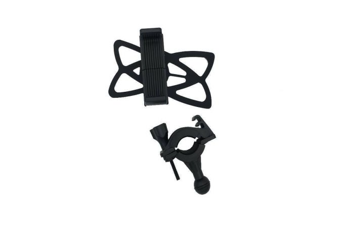 Держатель велосипедный для телефона универсальный (мото/вело крепление на руль) с доп фиксацией