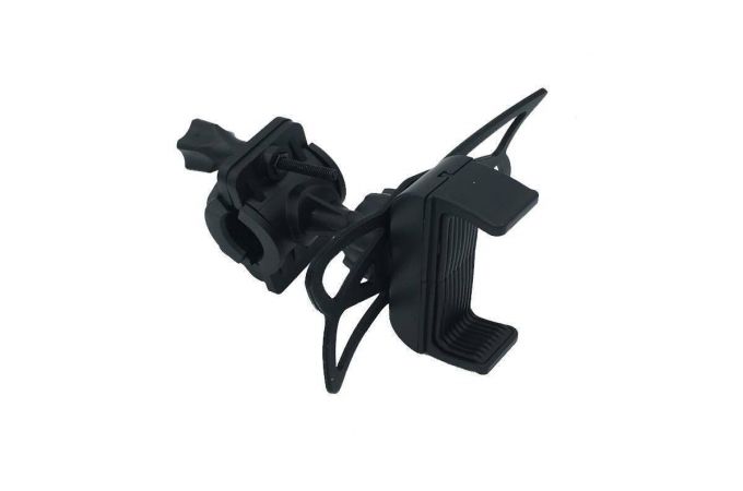 Держатель велосипедный для телефона универсальный (мото/вело крепление на руль) с доп фиксацией