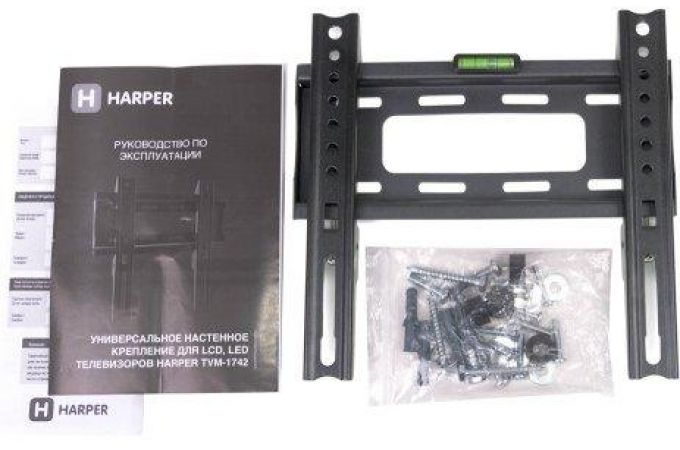 Кронштейн для LCD TV  HARPER TVM-1742 16" – 43", 30 кг, расстояние от стены 25мм.