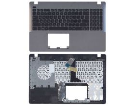 Клавиатура для ноутбука Asus X550 топ-панель черно-серебристая