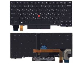 Клавиатура Lenovo X280 черная с подсветкой