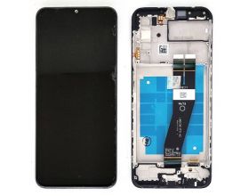 Дисплей для Samsung A037G Galaxy A03S Black в сборе с тачскрином + рамка 100% (GH81-21233A)