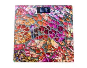 Весы напольные HOME ELEMENT HE-SC906 мозайка LСD дисплей,стекло, до 180 кг