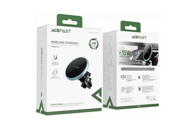 Держатель автомобильный для телефона ACEFAST (D3) Magnetic Wireless Charging 15W Silver
