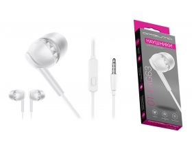 Наушники вакуумные проводные Орбита OT-ERG63 3.5мм Белые