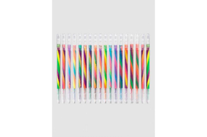 Набор трехцветных градиентных ручек Орбита OT-OCL02 18 штук