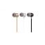 Наушники вакуумные проводные HOCO M16 Ling sound metal (золотистый)