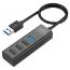 Разветвитель USB HUB 3.0 HOCO HB25 на 4 порта 1xUSB3.0 + 3xUSB2.0 (Black)