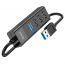 Разветвитель USB HUB 3.0 HOCO HB25 на 4 порта 1xUSB3.0 + 3xUSB2.0 (Black)