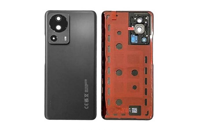 Задняя крышка для Xiaomi 13 Lite (2210129SG) + стекло камеры (черный) HQ