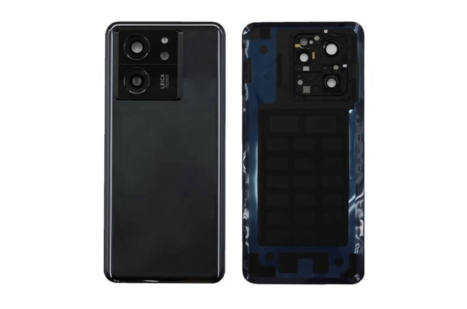 Задняя крышка для Xiaomi 13T (2306EPN60G)/ 13T Pro (23078PND5G) + стекло камеры (черный) орг