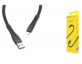 Кабель USB - Lightning BOROFONE BU4, 2,4A (черный) 1,2м (с усиление сгиба)