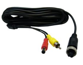 Видеошнур Орбита VD-299 (4pin-RS765(M12) гнездо - 1RCA+DC) 5м У