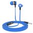 Наушники вакуумные проводные Celebrat D1 Jack 3,5 кабель 1,2 м. (синий)