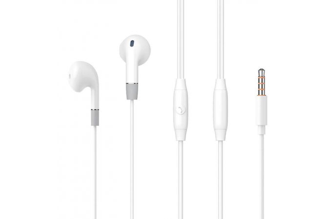 Наушники вакуумные проводные Celebrat G8 Jack 3,5 кабель 1,2 м. (белый)