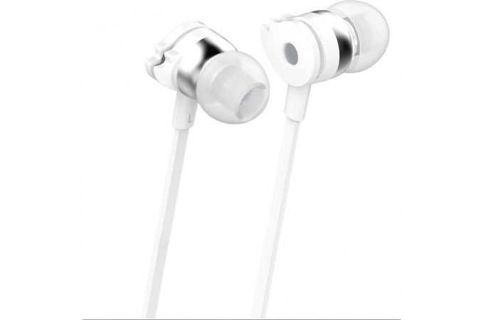 Наушники вакуумные проводные Celebrat D1 Jack 3,5 кабель 1,2 м. (белый)