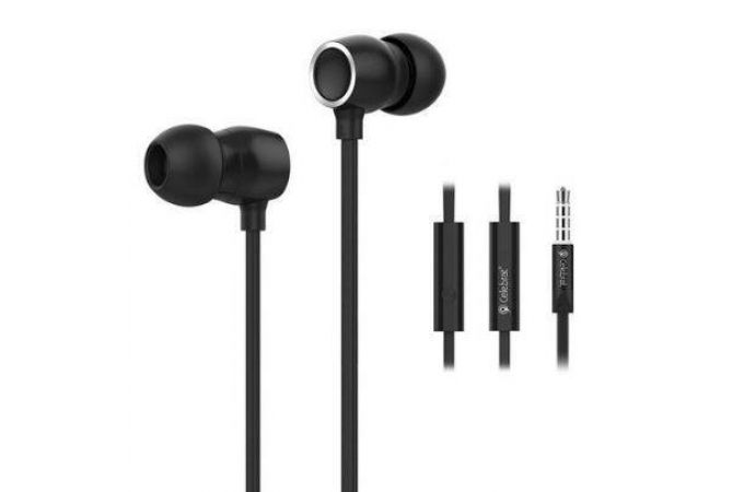 Наушники вакуумные проводные Celebrat G10 Jack 3,5 кабель 1,2 м. (черный)