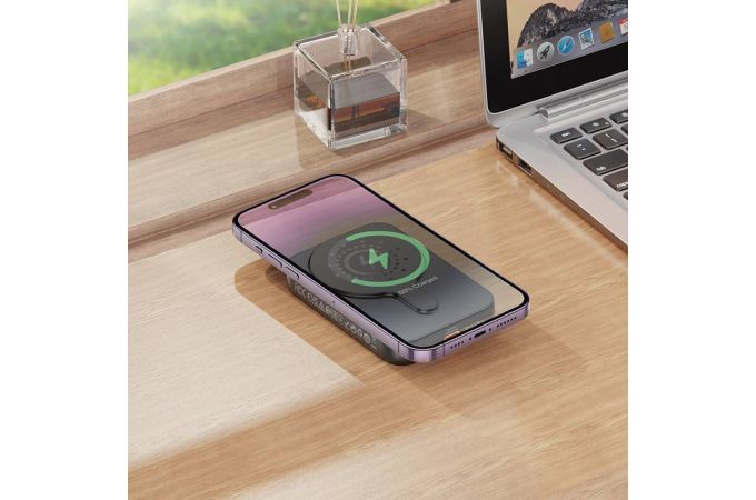 Универсальный дополнительный аккумулятор Power Bank HOCO J117A Esteem PD20W magnetic (10000 mAh) (белый)