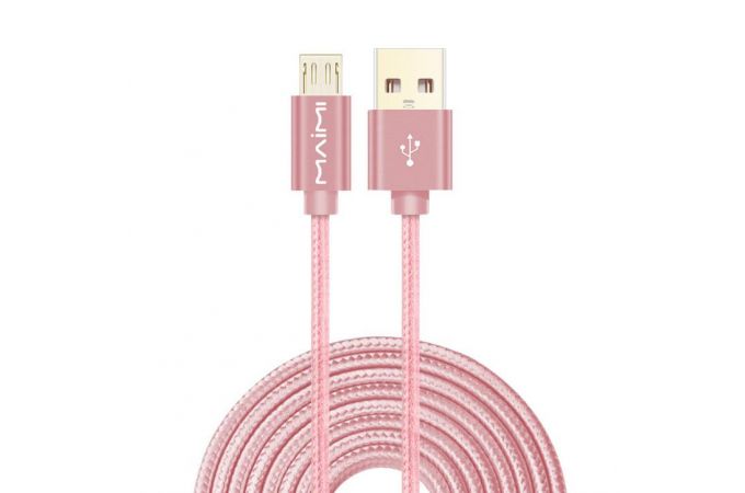 Кабель USB - MicroUSB MAIMi MX23, 2A (розовый) 2м