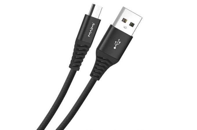 Кабель USB - MicroUSB MAIMi X18, 3.3A (черный) 1.5м