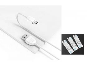 Кабель USB - MicroUSB EZRA DC19, 1A (белый) 1.2м