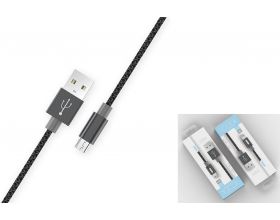 Кабель USB - MicroUSB EZRA DC11, 2.1A (черный) 1.2м