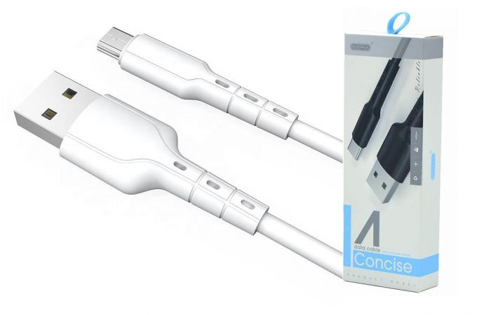 Кабель USB - MicroUSB EZRA DC14, 2.1A (белый) 1.2м