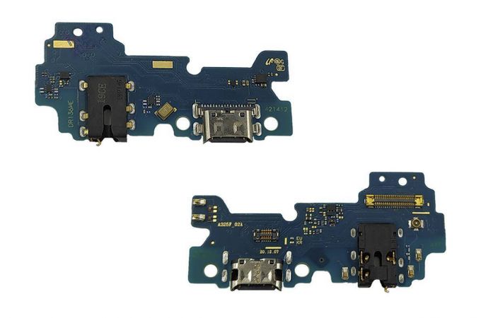 Шлейф для Samsung A325F Galaxy A32 с разъемом зарядки + разъем гарнитуры (плата) HQ