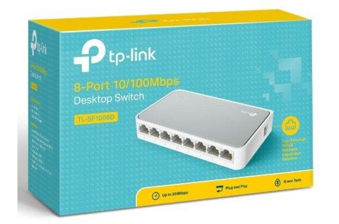 Коммутатор TP-Link TL-SF1008D 8x100Mb неуправляемый