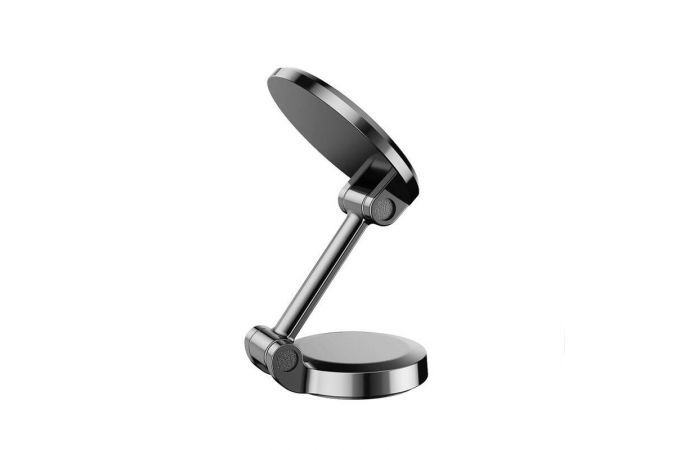 Держатель автомобильный для телефона XO C133 metal magnetic suction 360 ° rotating bracket (equipped with one square and one round iron) (Чёрный) (УЦЕ