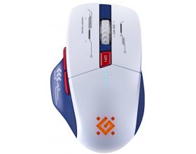 Мышь игровая беспроводная Defender Tisa GM-126 бел+син 1600 dpi/ радужн.подсветка/встроенный аккумул.