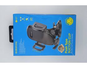 Держатель автомобильный для телефона BOROFONE BH37 Route push type suction для смартфонов (УЦЕНКА! МЯТАЯ УПАКОВКА)