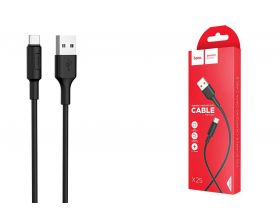 Кабель USB - USB Type-C HOCO X25, 2A (черный) 1м