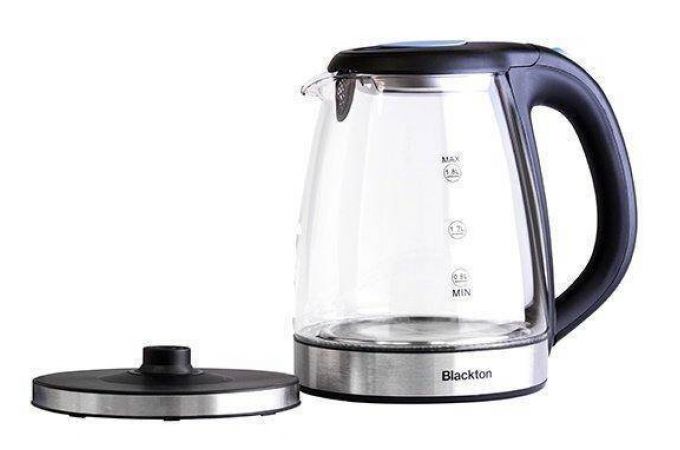 Чайник BLACKTON Bt KT1825G Черно/синий 1500 Вт, 1,8 л, стекло