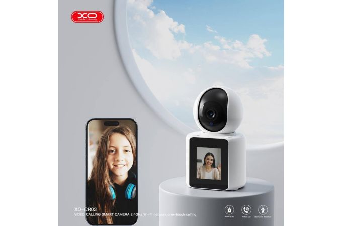 Камера Wi-Fi видеонаблюдения XO CR03 Xiaozhi 200W Pixel Bi-directional Video Camera (2.4G Wireless WiFi) белый
