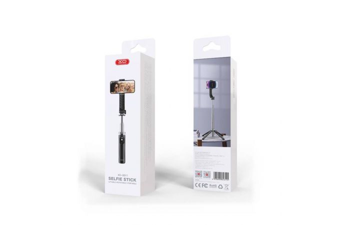 Монопод штатив для селфи XO SS11 Four Legged Reinforced Stand Bluetooth Selfie Stick 100CM Black