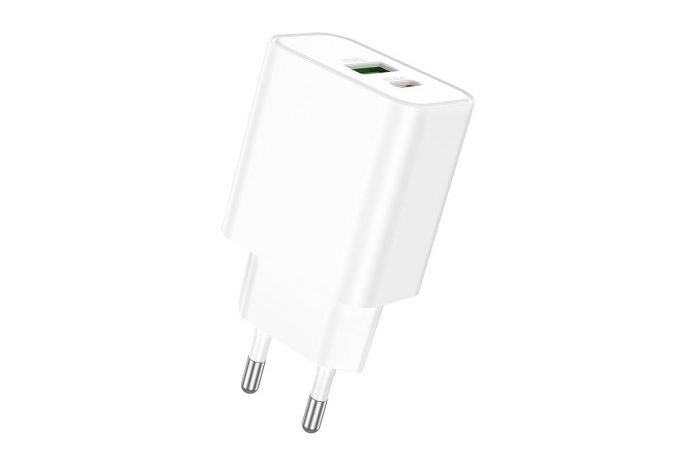 Сетевое зарядное устройство USB-C BOROFONE BA88A Navy PD20W+QC3.0 (черный)