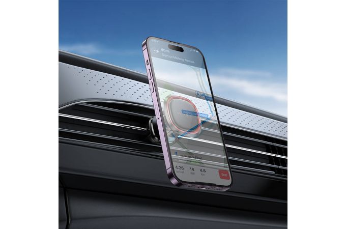 Держатель автомобильный для телефона BOROFONE BH124 Roman магнитный в решетку воздуховода черный