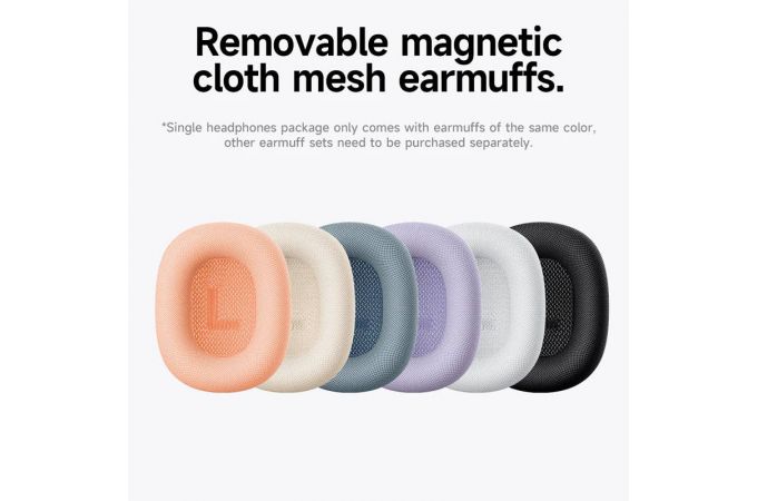 Наушники мониторные беспроводные HOCO W65 Happy (серебряный)