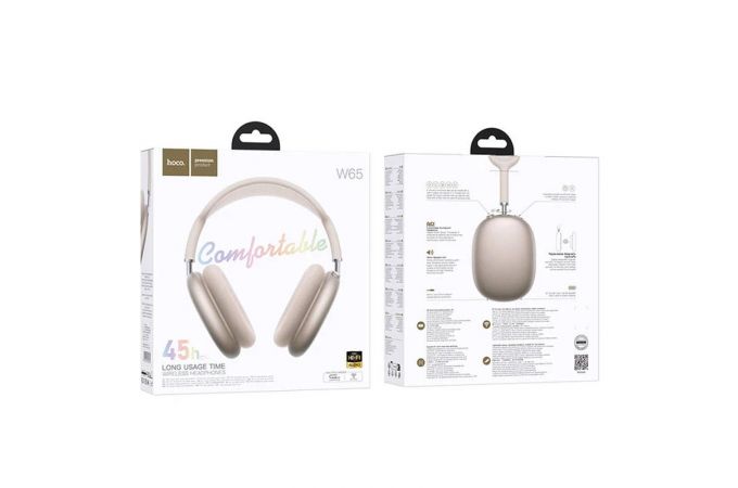 Наушники мониторные беспроводные HOCO W65 Happy (цвет звезды)