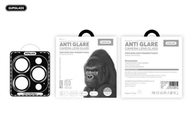 Защитное стекло SUPGLASS Camera lens glass Anti Glare SG-31 iPhone 17 (2Pce) Blue