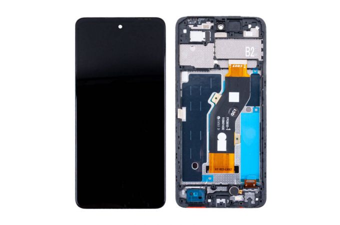 Дисплей для Tecno Spark Go 2024 (BG6) в сборе с тачскрином + рамка (черный) (BOE) org (орг)