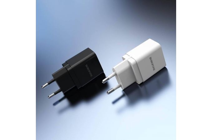 Сетевое зарядное устройство USB BOROFONE BA19A 1000mAh (белый)