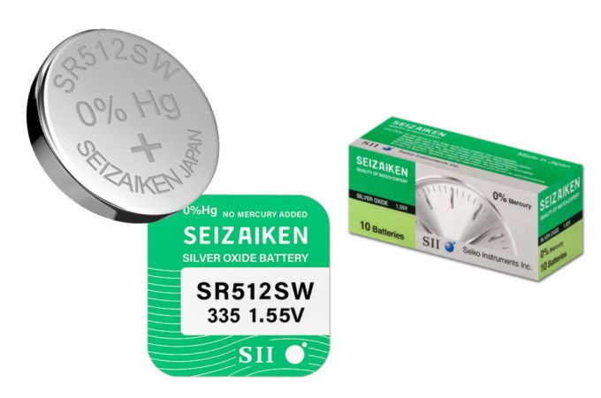 Батарейка литиевая Seizaiken SEIKO 335 SR512SW/10BOX Silver Oxide (цена за упаковку 10 шт)